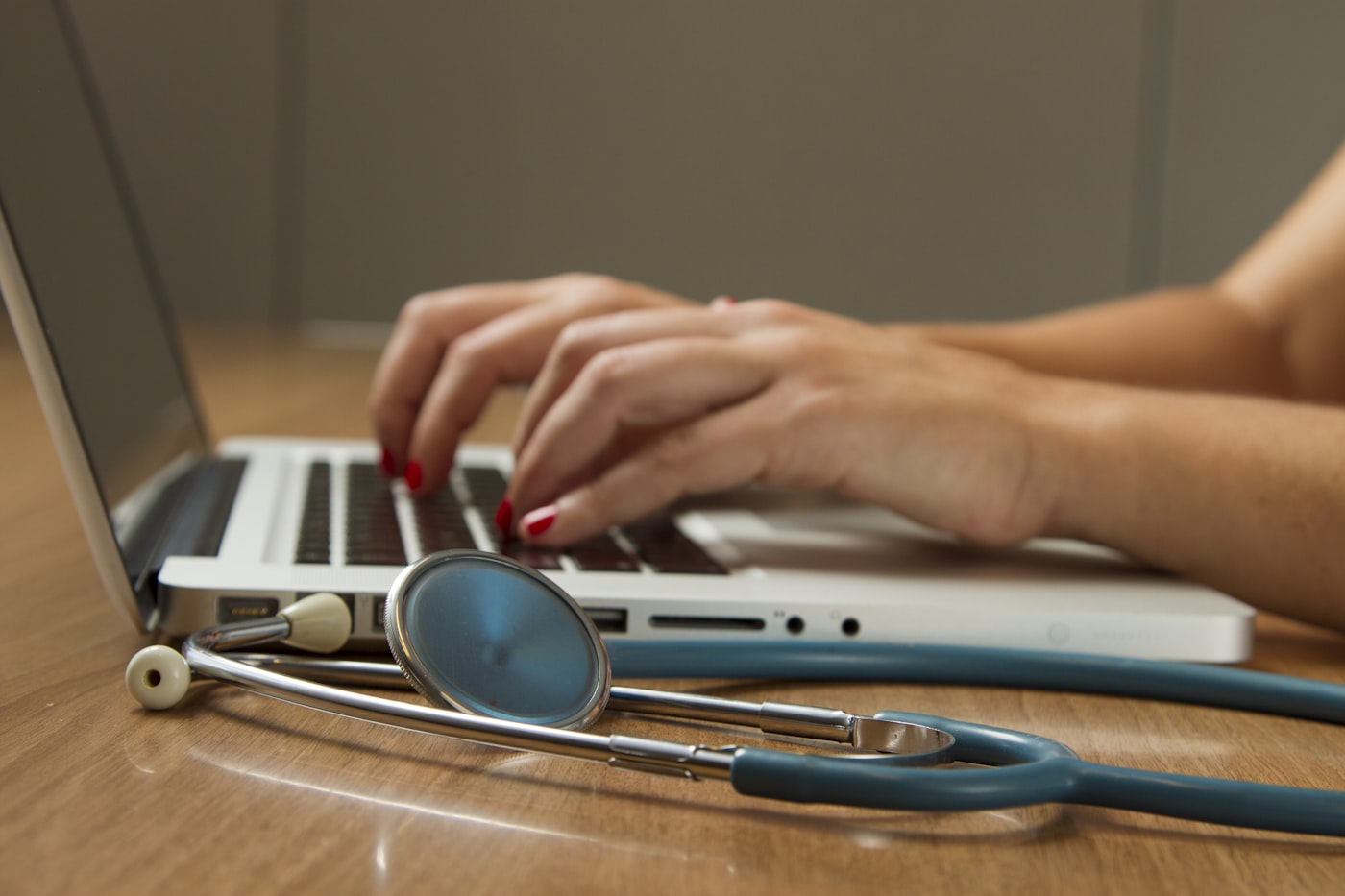 A medical monitor displaying vital signs